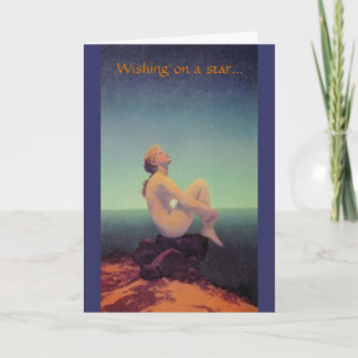 "… soñando con usted" tarjeta de Maxfield Parrish