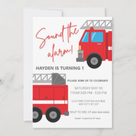 Sonar la invitación de cumpleaños de la camioneta