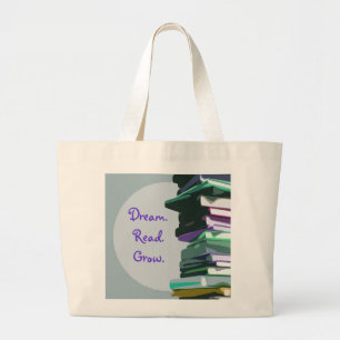 Soñar. Leer. Crecer. Pila de libros - Bolsa