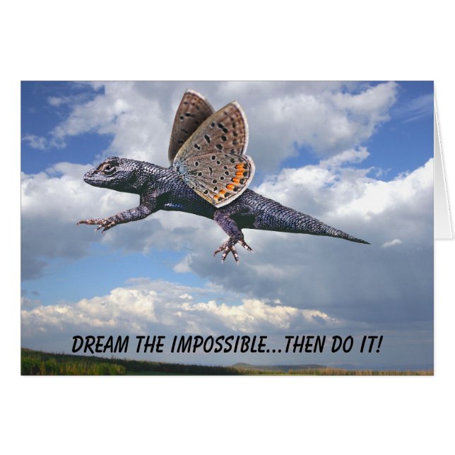 Soñar lo imposible... ¡entonces hazlo! (Anverso (Horizontal))