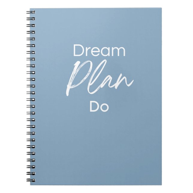 Soñar. Planificar. Hacer. – Cuaderno motivacional  (Frente)