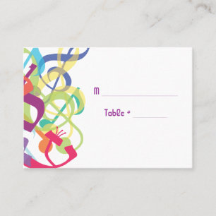 SONIDO DE LA Tarjeta De Asiento Mitzvah Bat Bar TO