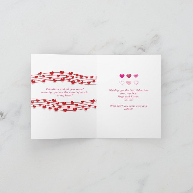 Sonido de música para mi tarjeta de Día de San Val (Interior)