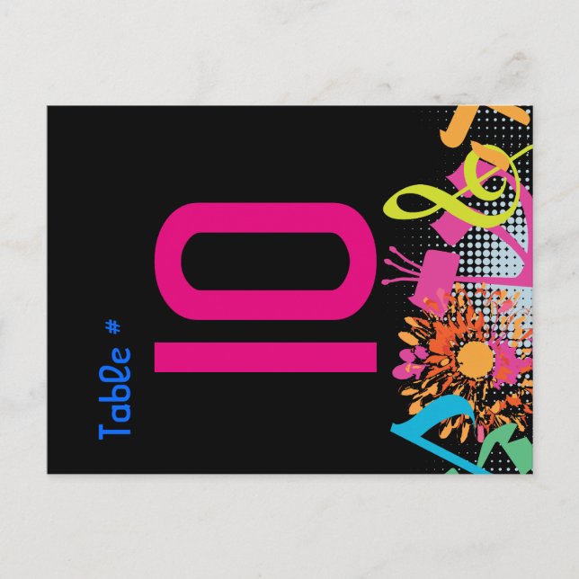 SONIDOS DE LA tarjeta de asiento de mesa de las FL (Anverso)