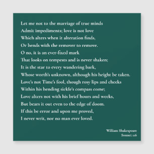 Sonnet 116Permítanme no casarme con las mentes ver