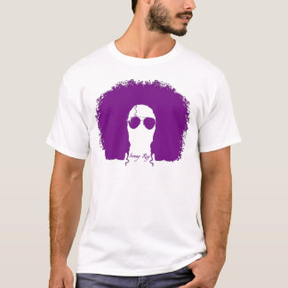 Sonny camiseta blanca/púrpura de Rey de la silueta