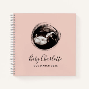 Sonograma Bebé Rosa Libro de Embarazo Ultrasonido