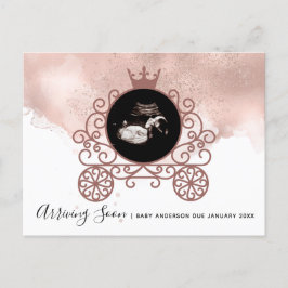 Sonograma de la pequeña princesa Invitación de emb