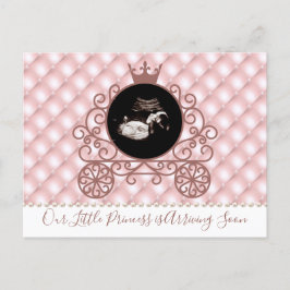 Sonograma de princesa rosa Invitación de embarazo