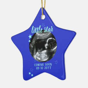 Sonograma Keepsake Bebé Ultrasonido Ornamento cer