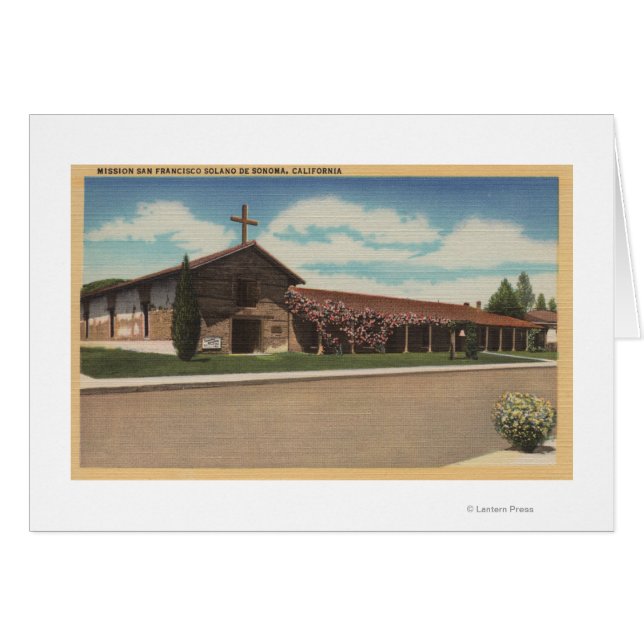 Sonoma, CA - Misión San Francisco Solano (Anverso (Horizontal))