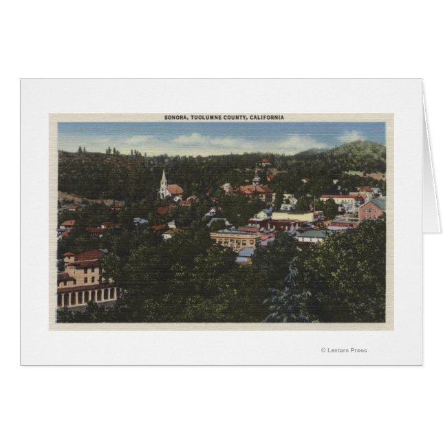 Sonora, CaliforniaAerial ViewSonora, CA (Anverso (Horizontal))