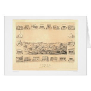 Sonora, mapa panorámico 1854 (1647A) del CA -