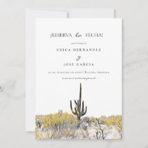 Sonoran Desert plano ¡Reserva la fecha! Tarjeta
