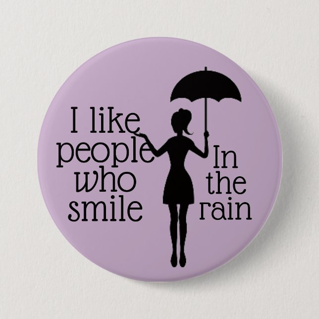Sonreir en el botón de lluvia (Anverso)