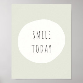 sonreír hoy. Poster e impresiones
