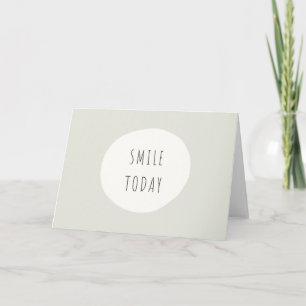 sonreír hoy. Tarjetas de felicitación plegadas