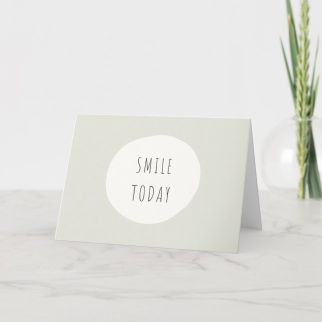 sonreír hoy. Tarjetas de felicitación plegadas (Anverso)