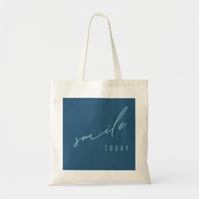 sonreír hoy. Totes y bolsas de compras (Frente)