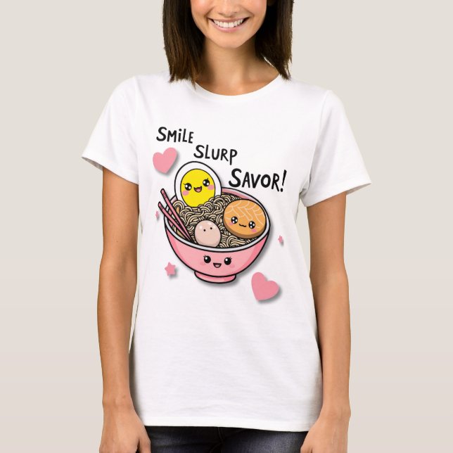 Sonreir, saltar, camiseta de Savor (Anverso)