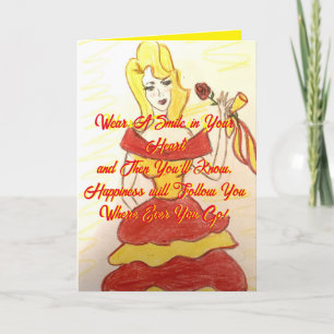 Sonríe en tu tarjeta de cumpleaños de corazón
