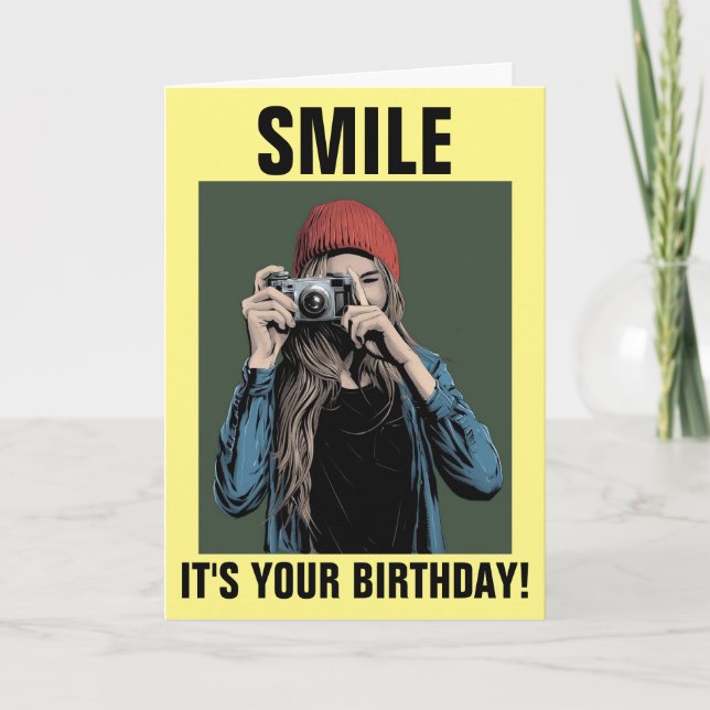 ¡SONRÍE ES TU CUMPLEAÑOS! TARJETAS TEMÁTICAS DE FO (Anverso)