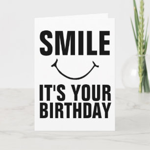 SONRÍE ES TU TARJETA DE RECIBIMIENTO DE CUMPLEAÑOS
