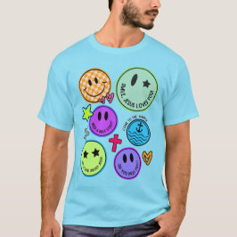 Sonríe, Jesús te ama a la camiseta