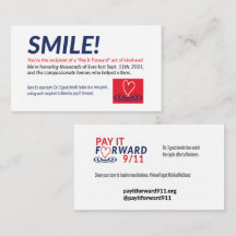 Sonríe las tarjetas de pago para adelantar el 9/11