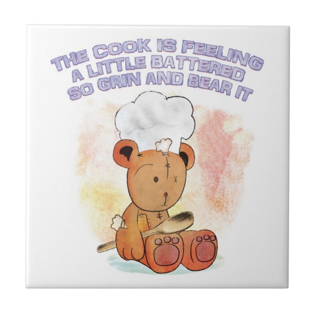 sonríe y aguántala azulejos de cerámica (Frente)