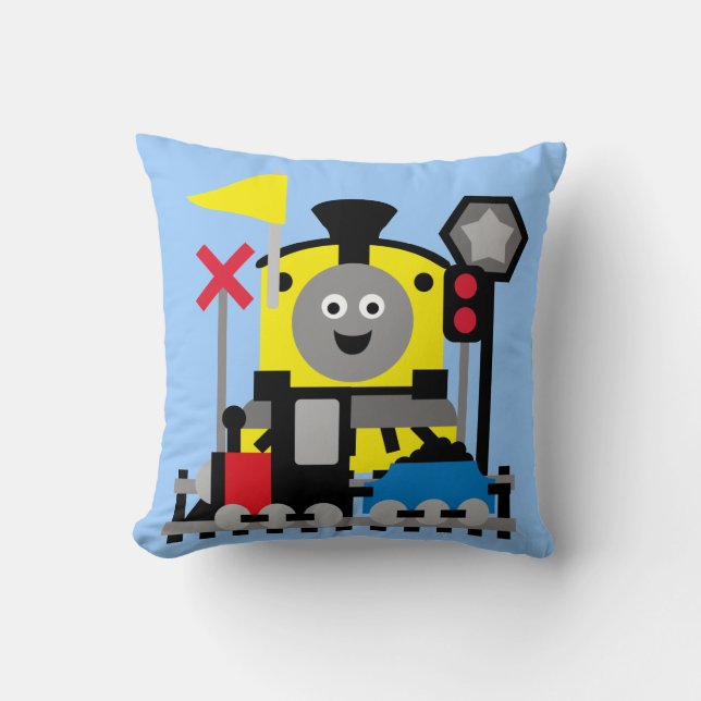 Sonriente almohada de tren (Anverso)