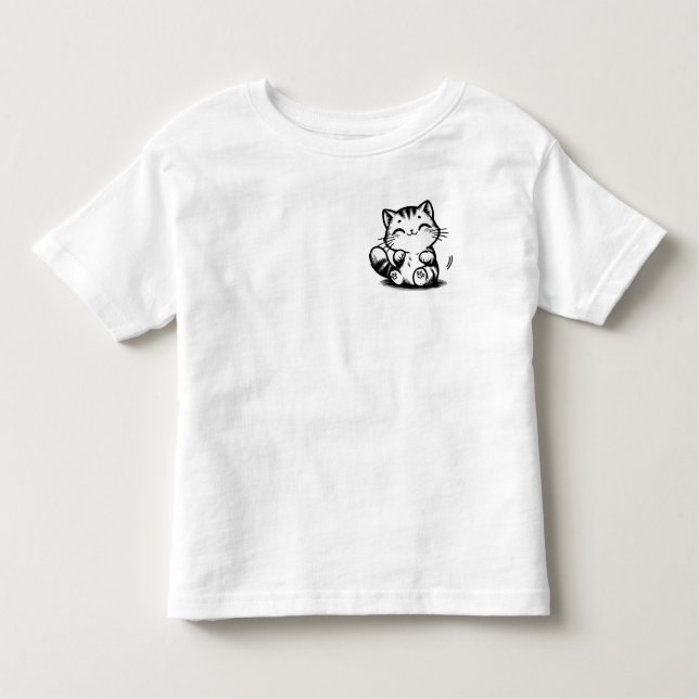 Sonriente Kitty Delight Toddler Fine Jersey T-Shir (Anverso)