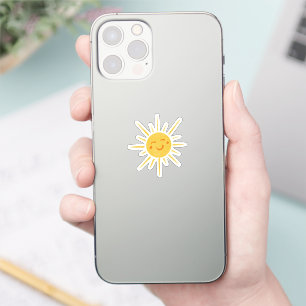 Sonriente Sun Sunshine Vinyl Cut Pegatina