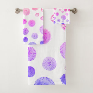 Sonriente Suns Watercolor Whimsical Weird Pattern