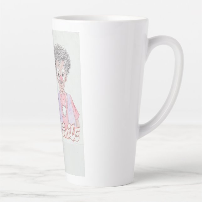 Sonriente, taza de café (Derecha)