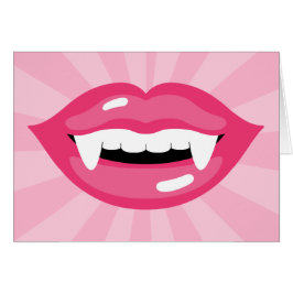 Sonrientes Vampiros Rosa Con Fangs