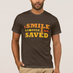 Sonrío porque soy camiseta cristiana ahorrada