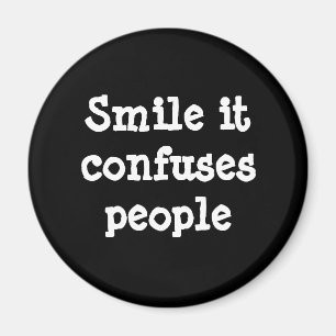 Sonrisa confunde el imán de la gente
