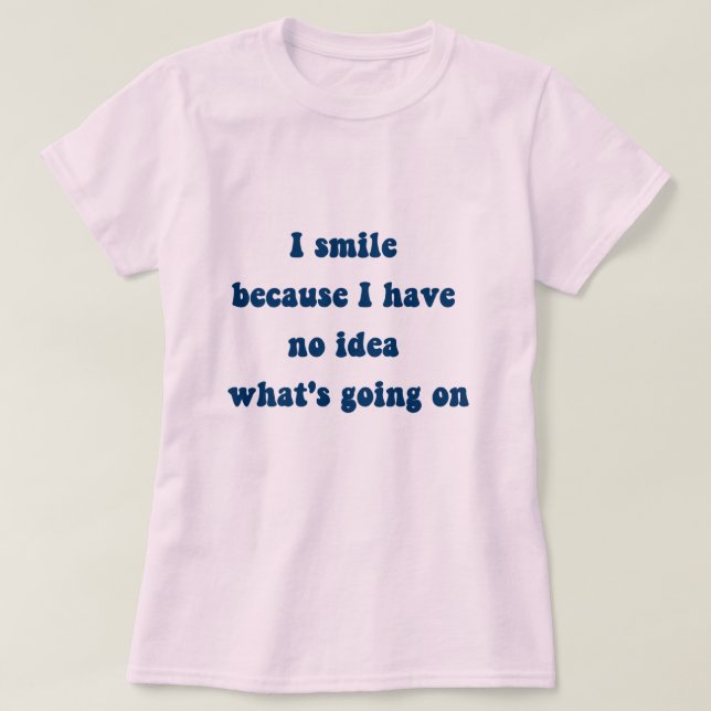 Sonrisa en la camiseta (Diseño del anverso)