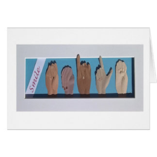 "Sonrisa" en lenguaje de signos