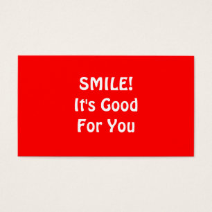 ¡SONRISA! Es bueno para usted. Rojo