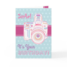 ¡Sonrisa! ¡Es su cumpleaños! Tarjeta en colores