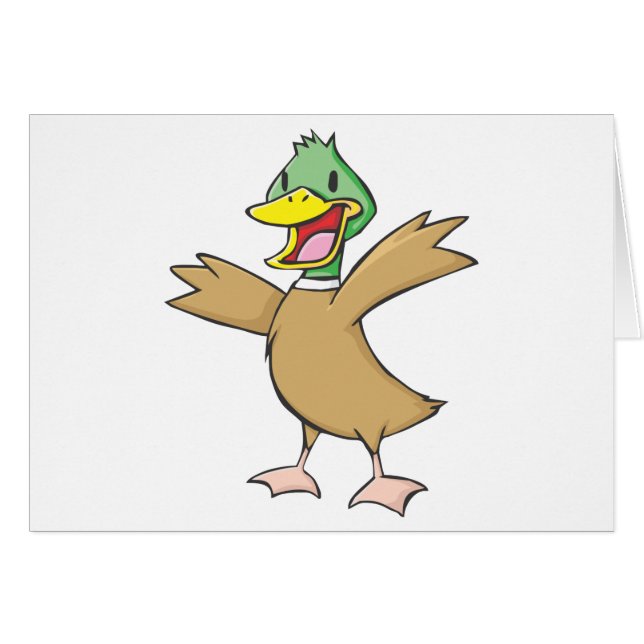 Sonrisa feliz del pato del pato silvestre (Anverso (Horizontal))