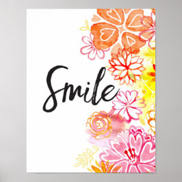 Sonrisa, flor arte Imprimir