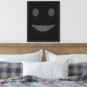 Sonrisa Fracturada – Arte Abstracto Mínimo de Cara