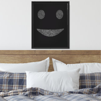 Sonrisa Fracturada – Arte Abstracto Mínimo de Cara