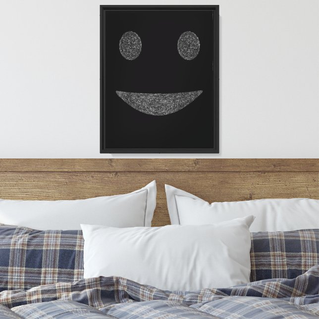 Sonrisa Fracturada – Arte Abstracto Mínimo de Cara (Insitu(Dormitorio))