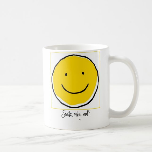 ¿Sonrisa, por qué no?  Taza de café (Derecha)