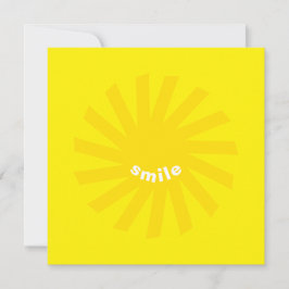 Sonrisa sol amarillo brillante feliz feliz tarjeta
