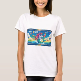 Sonrisa y camiseta ondulada